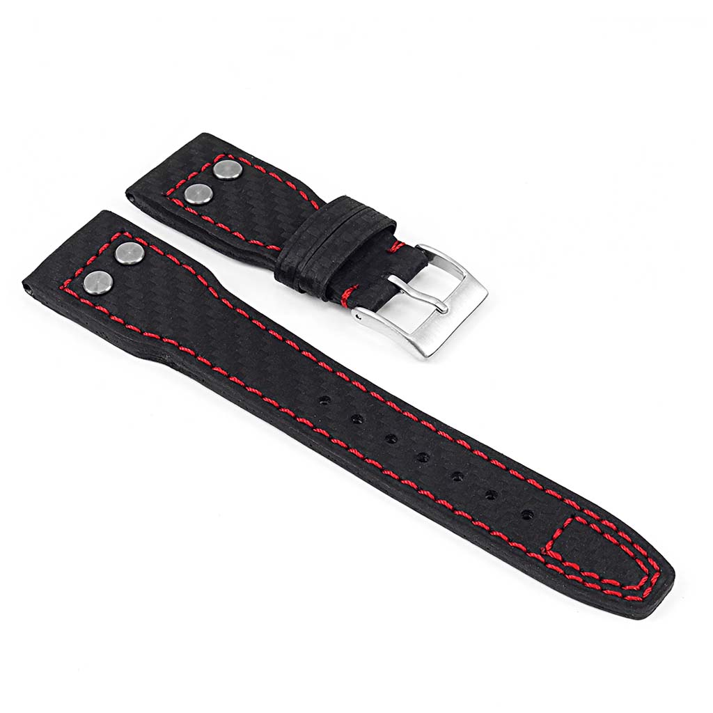 DASSARI Mirage Carbon Fiber Strap w/ Rivets