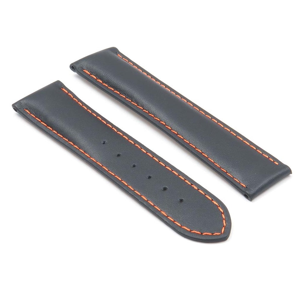 DASSARI Modena Smooth Italian Leather Strap for Deployment Clasp