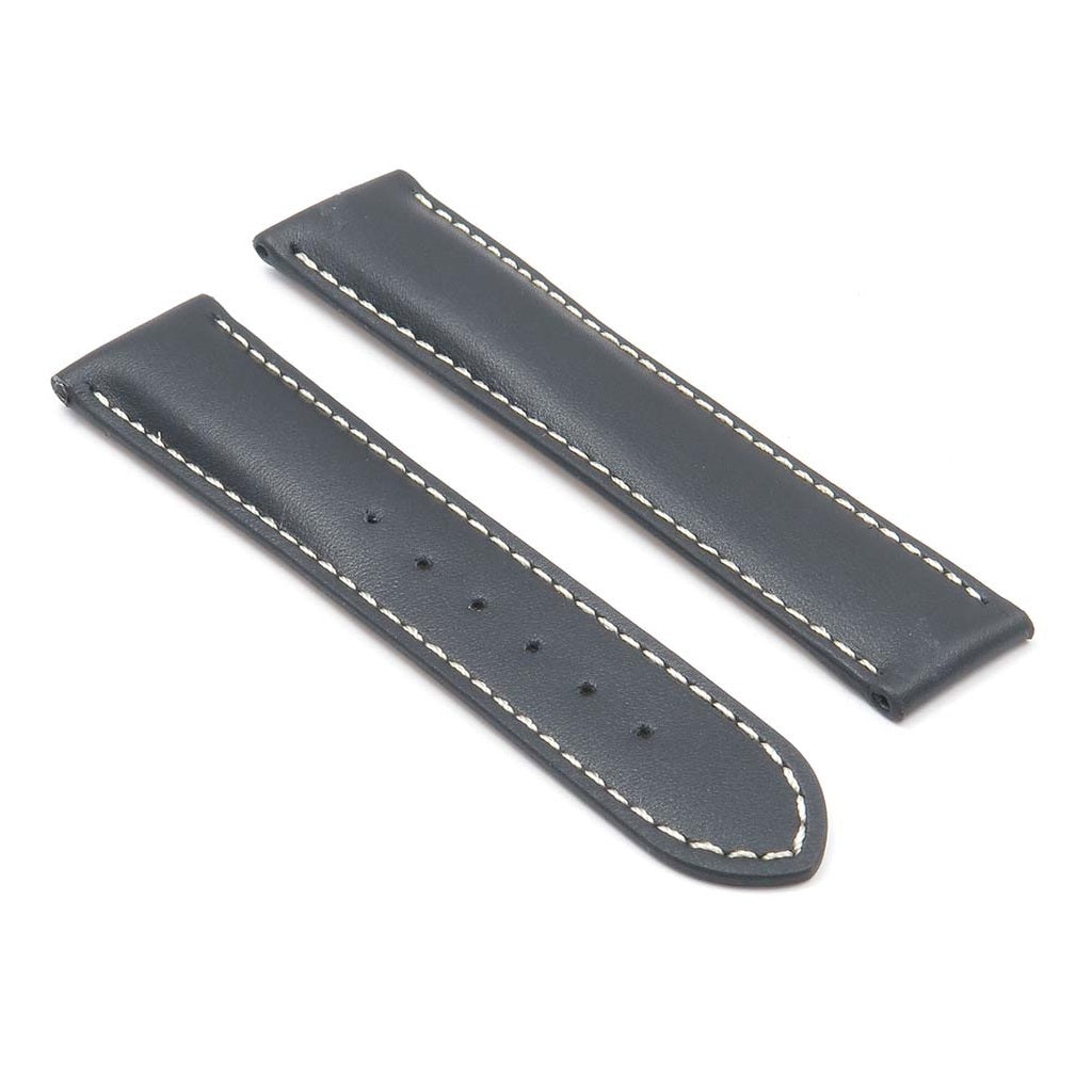 DASSARI Modena Smooth Italian Leather Strap for Deployment Clasp