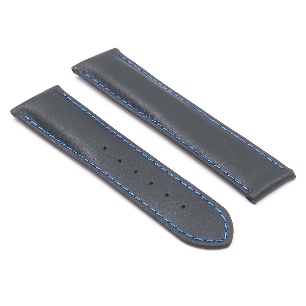 DASSARI Modena Smooth Italian Leather Strap for Deployment Clasp