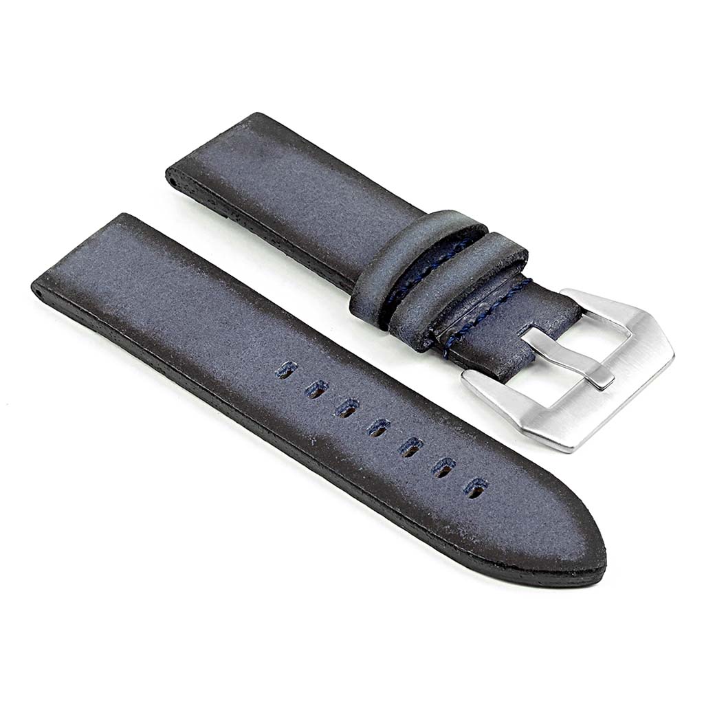 DASSARI Opus Thick Distressed Italian Leather Strap for Apple Watch