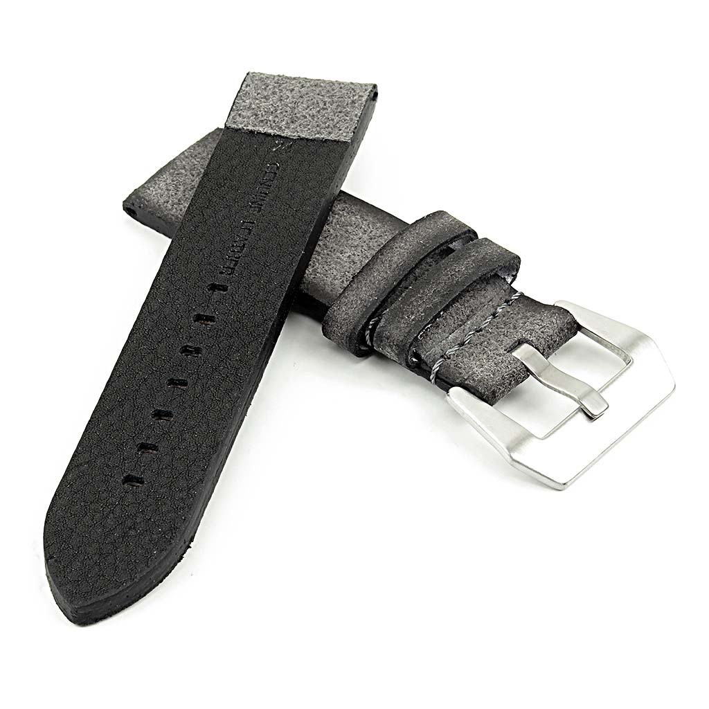 DASSARI Opus Thick Distressed Italian Leather Strap for Apple Watch