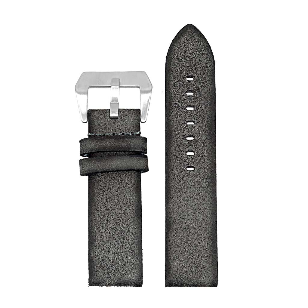 DASSARI Opus Thick Distressed Italian Leather Strap for Apple Watch