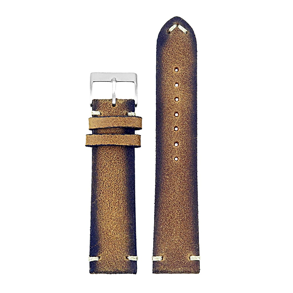 DASSARI Patina Distressed Italian Leather Strap for Fitbit Sense