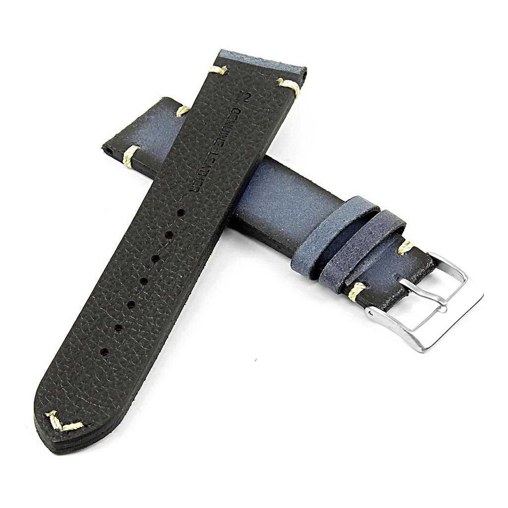 DASSARI Patina Distressed Italian Leather Strap for Fitbit Sense