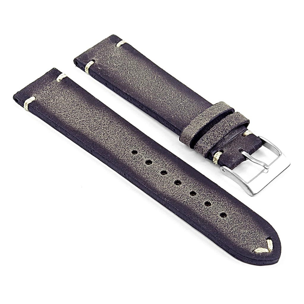 DASSARI Patina Distressed Italian Leather Watch Band for Apple Watch