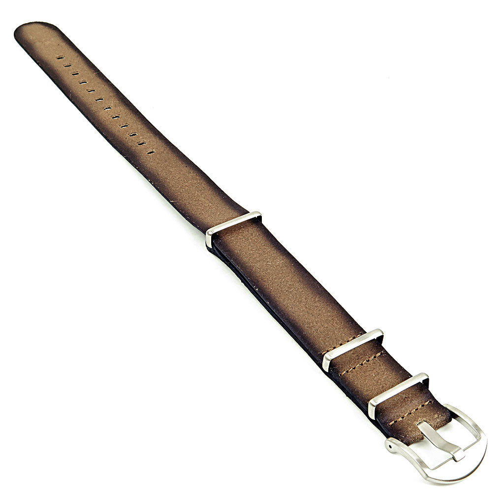 DASSARI Slater Distressed Leather NATO Strap