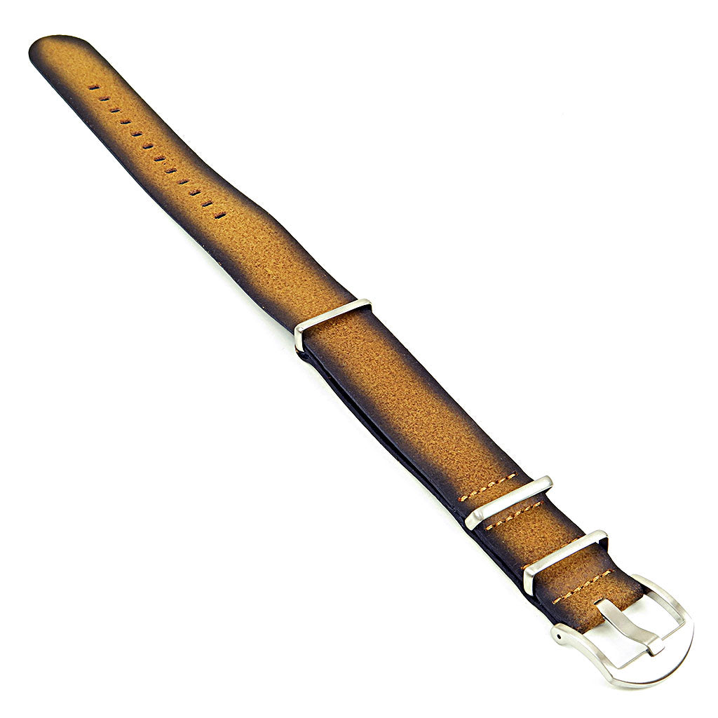 DASSARI Slater Distressed Leather NATO Strap