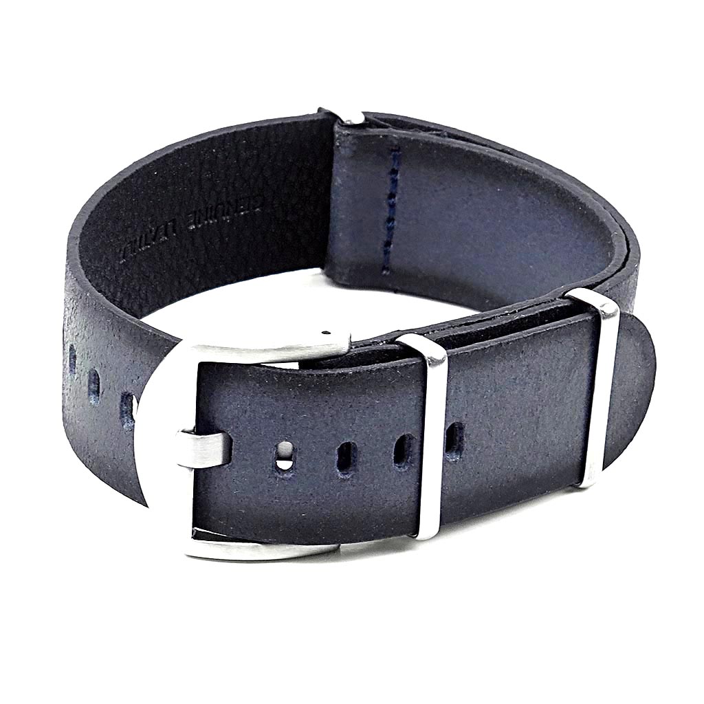 DASSARI Slater Distressed Leather NATO Strap