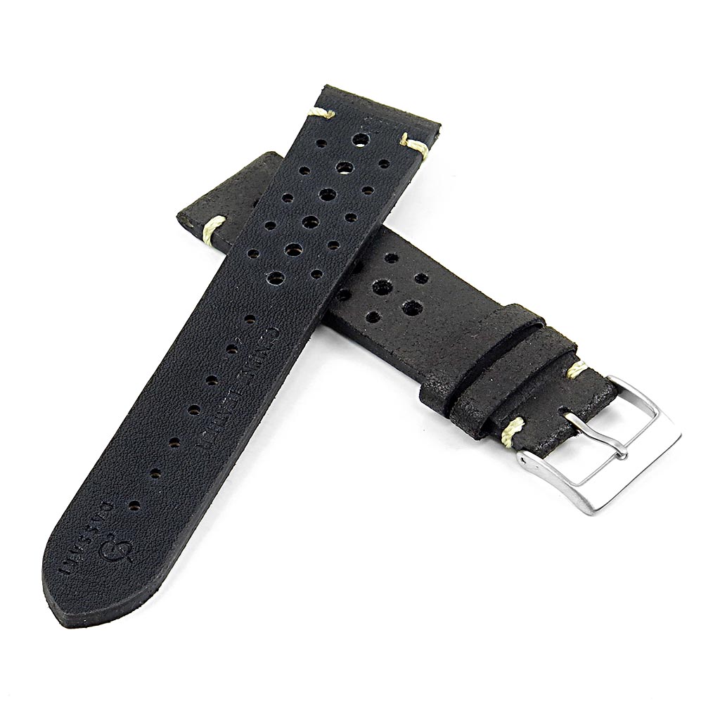 Dassari Speedster Perforated Vintage Leather Rally Strap