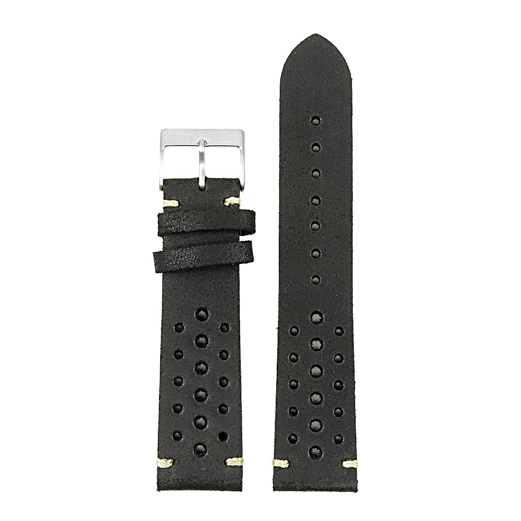 Dassari Speedster Perforated Vintage Leather Rally Strap