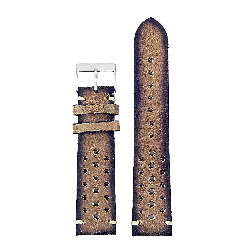 Dassari Speedster Perforated Vintage Leather Rally Strap