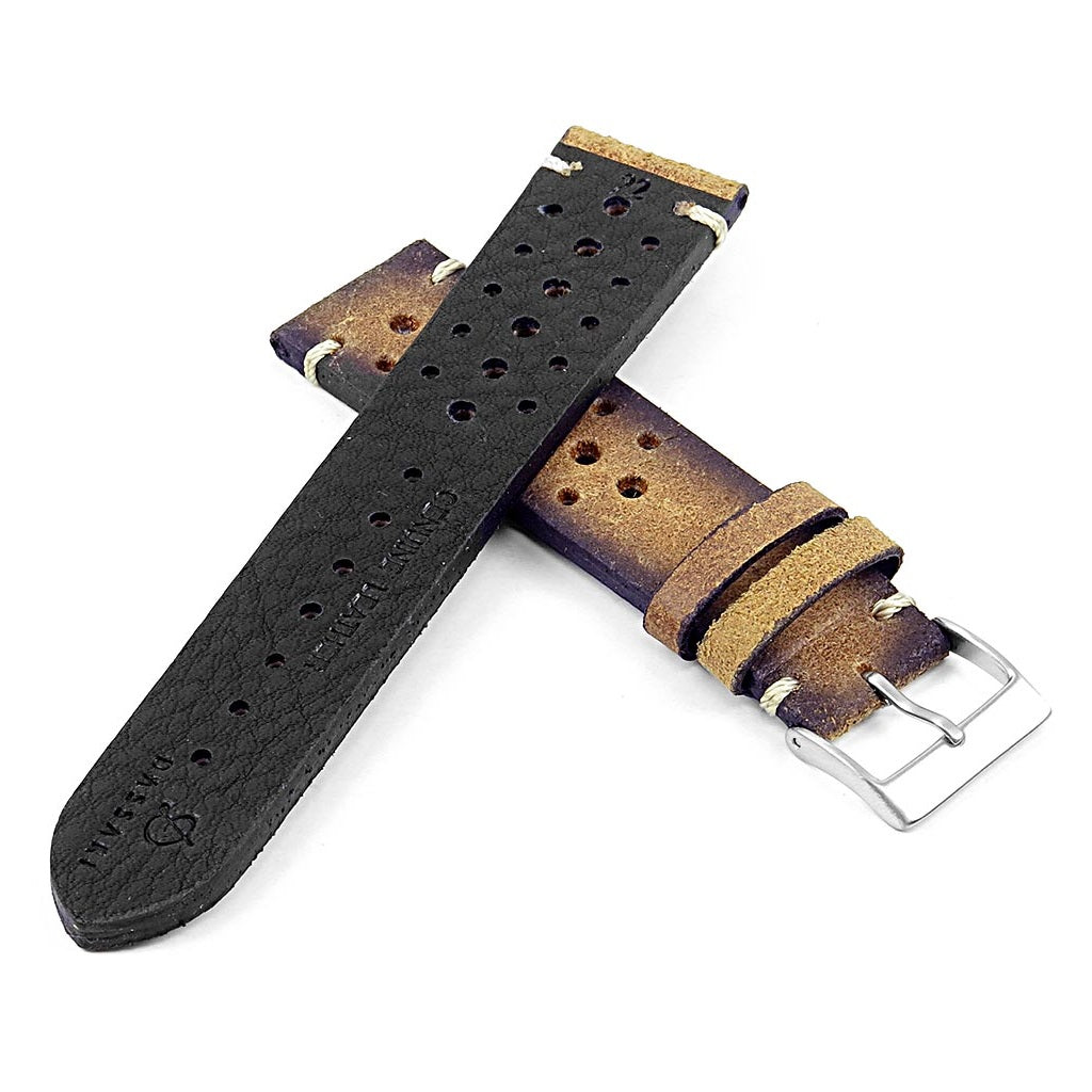 Dassari Speedster Perforated Vintage Leather Rally Strap