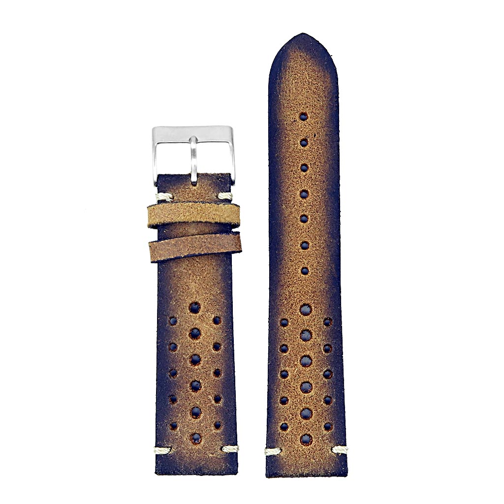 Dassari Speedster Perforated Vintage Leather Rally Strap