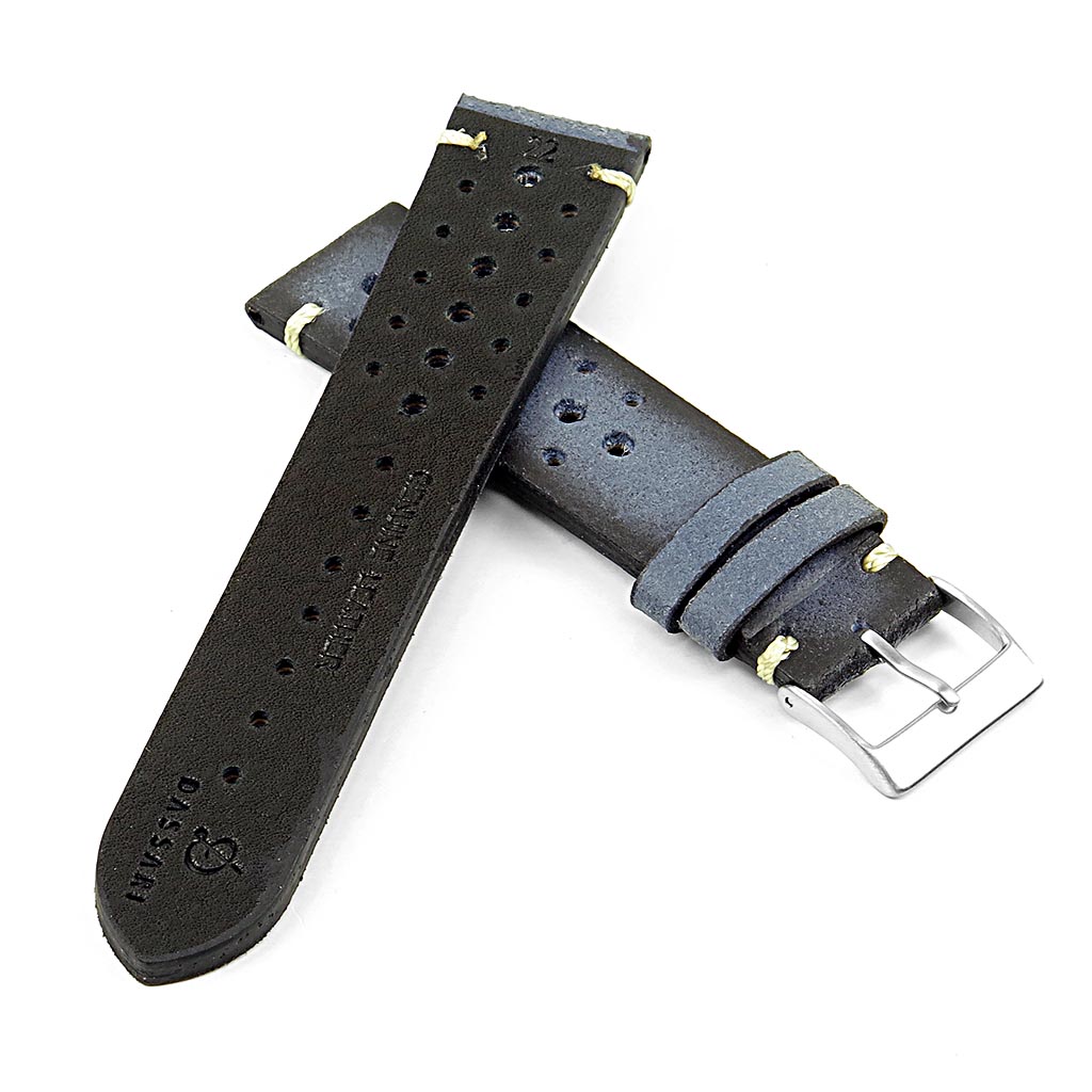 Dassari Speedster Perforated Vintage Leather Rally Strap