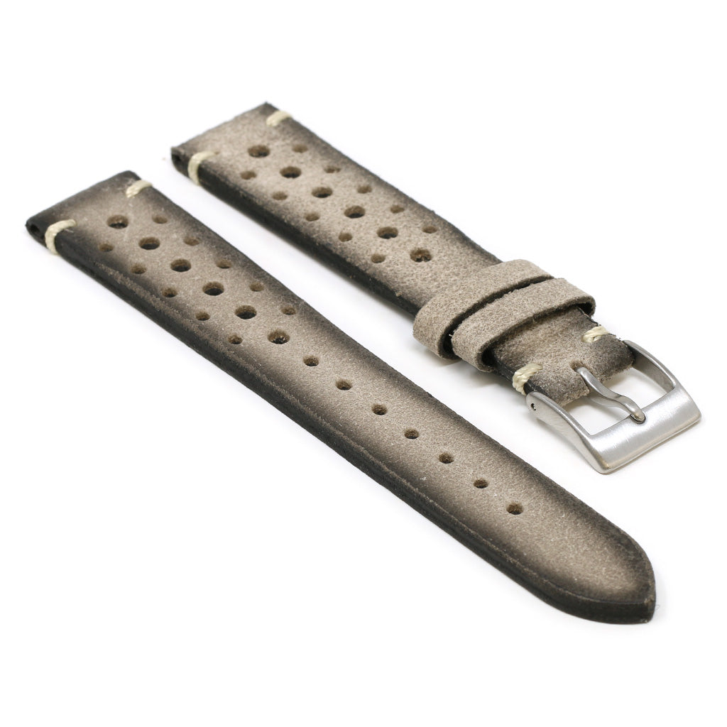 Dassari Speedster Perforated Vintage Leather Rally Strap