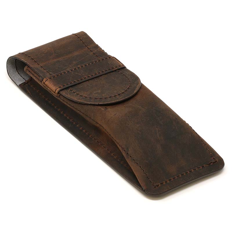 DASSARI Vintage Leather Watch Pouch