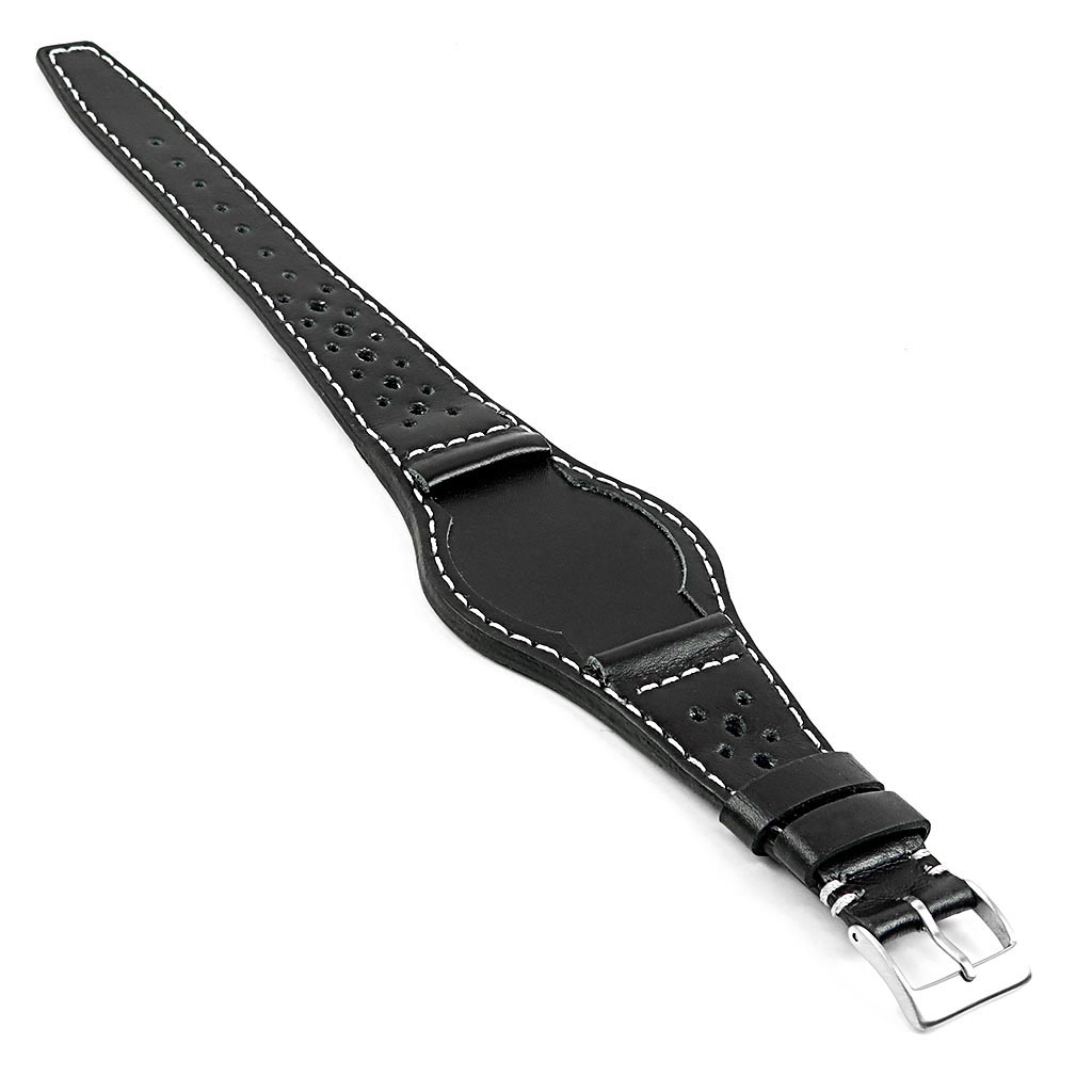 DASSARI Timber Leather Rally Bund Strap for Tudor Heritage Ranger
