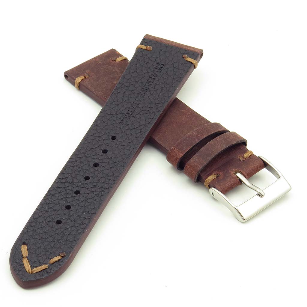 DASSARI Tribute Vintage Italian Leather Watch Strap
