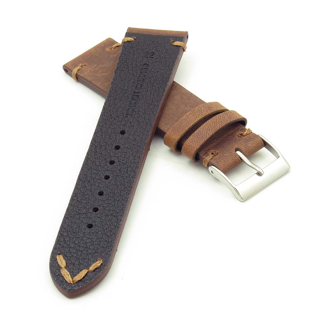 DASSARI Tribute Vintage Italian Leather Watch Strap