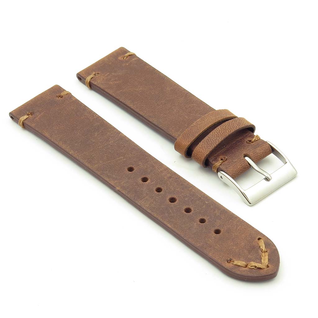 DASSARI Tribute Vintage Italian Leather Watch Strap