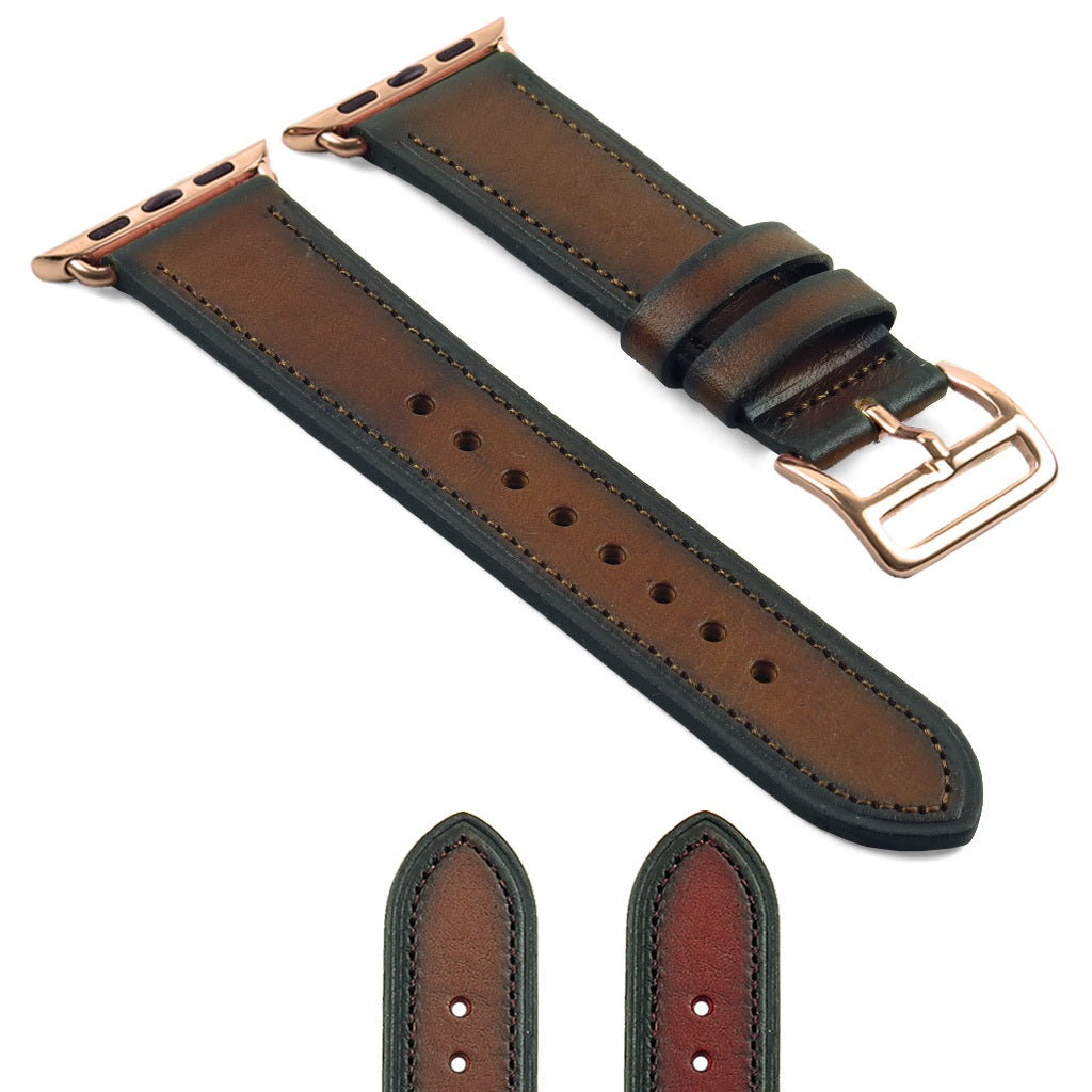 DASSARI Vintage Leather Strap For Apple Watch