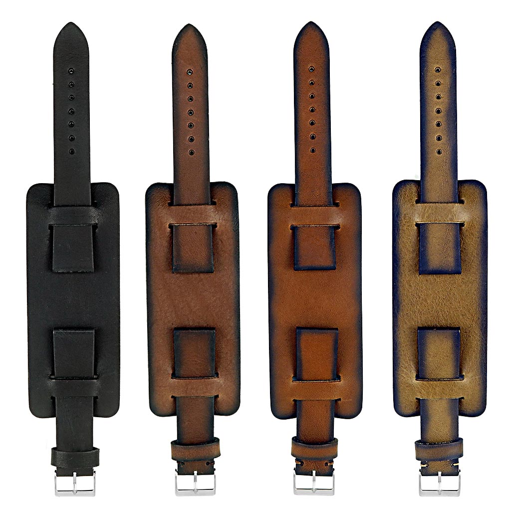 DASSARI Gauntlet Vintage Leather Cuff Bund Strap