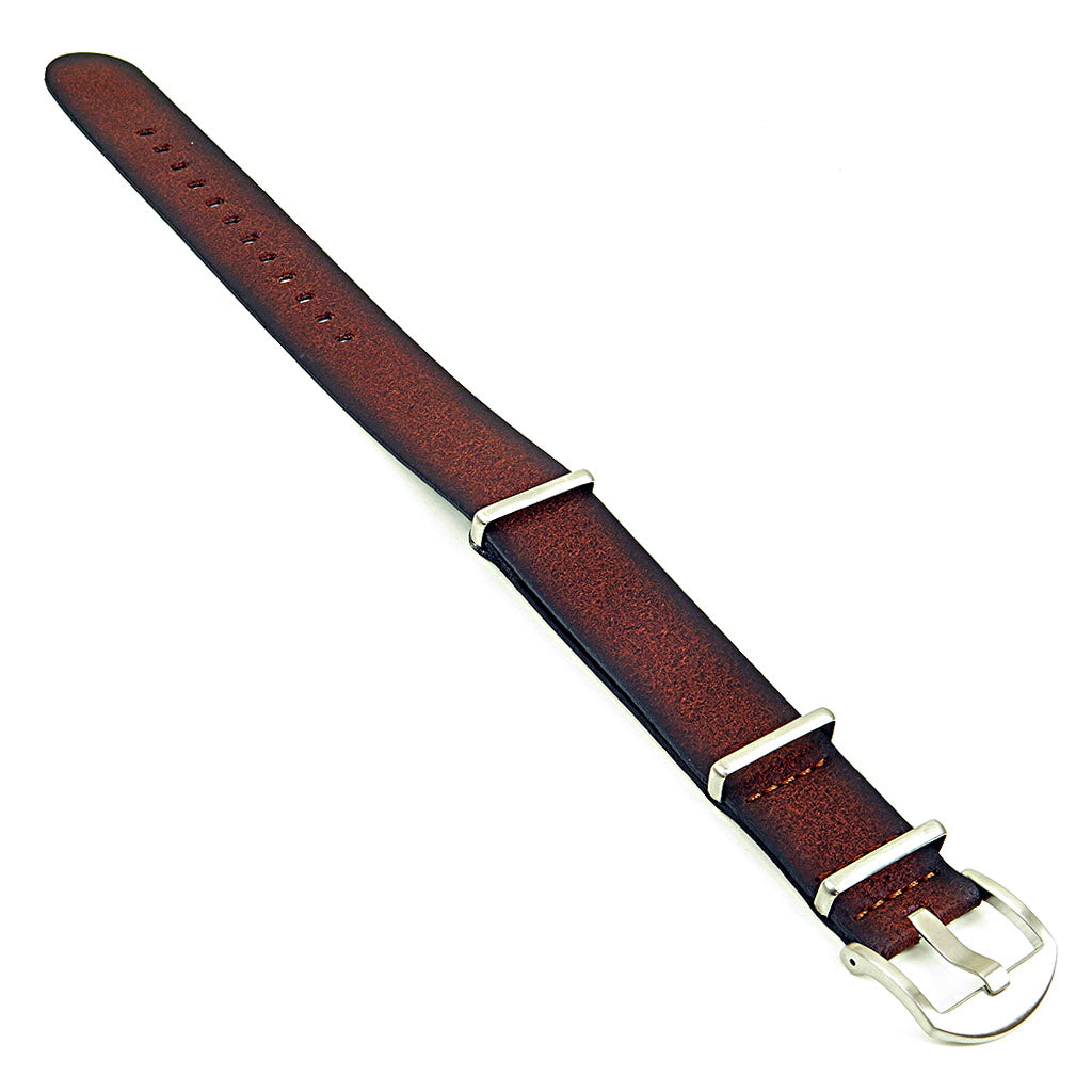 DASSARI Slater Distressed Leather NATO Strap