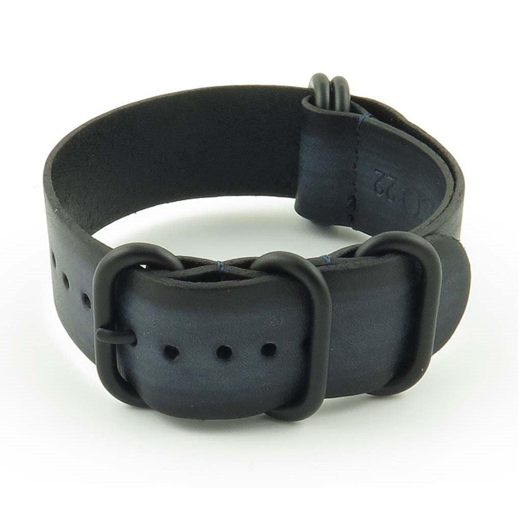 Faded Vintage Leather NATO Strap