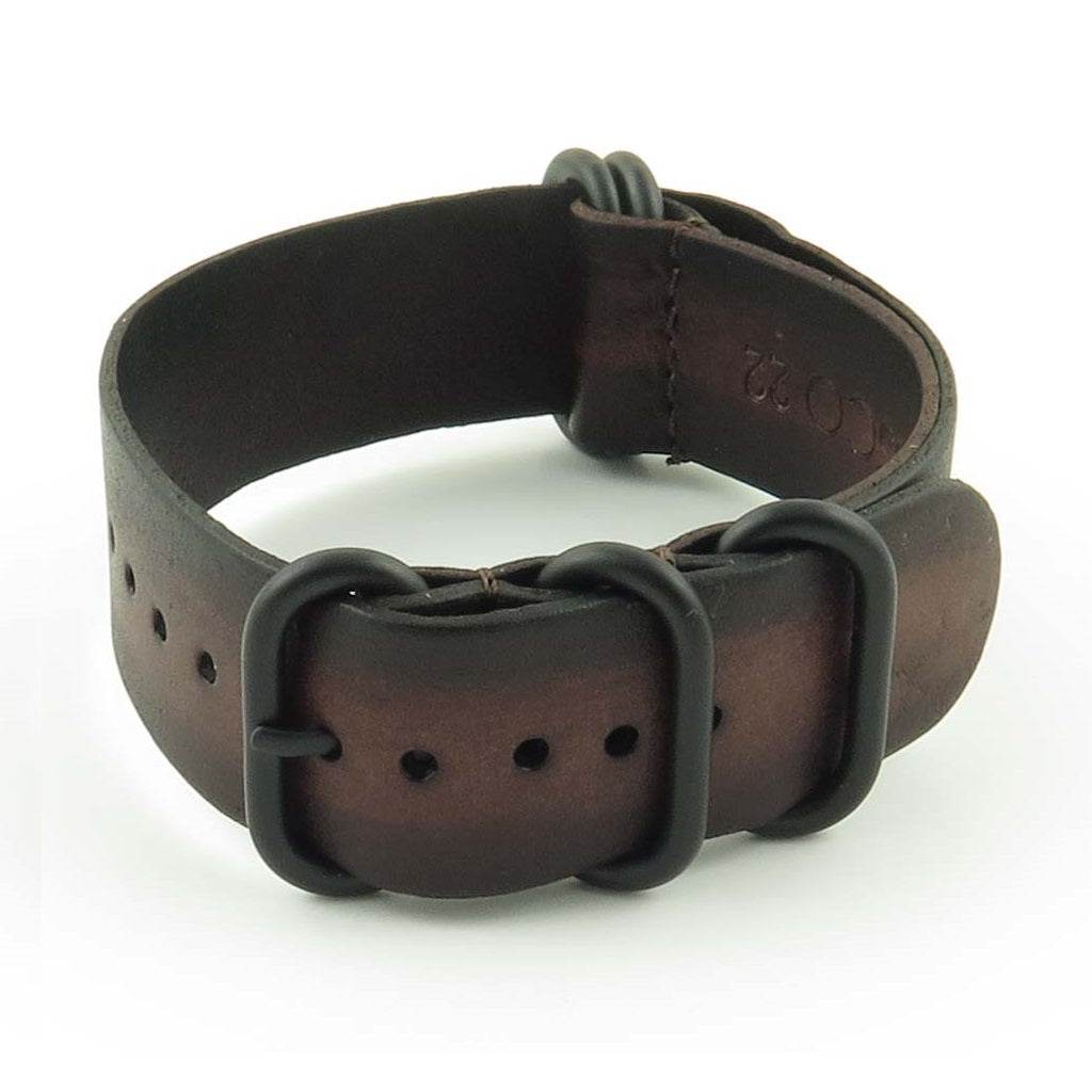 Faded Vintage Leather NATO Strap