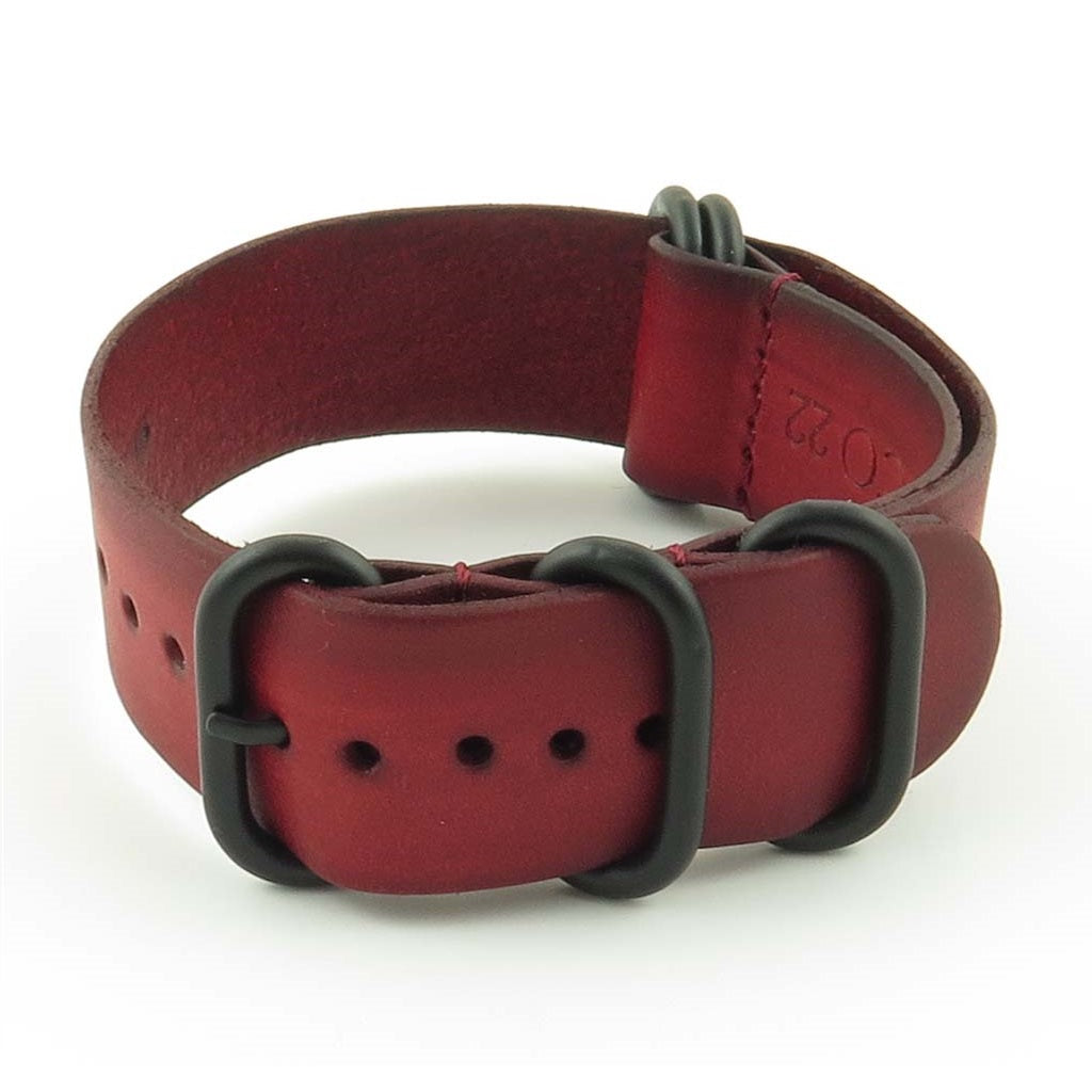 Faded Vintage Leather NATO Strap