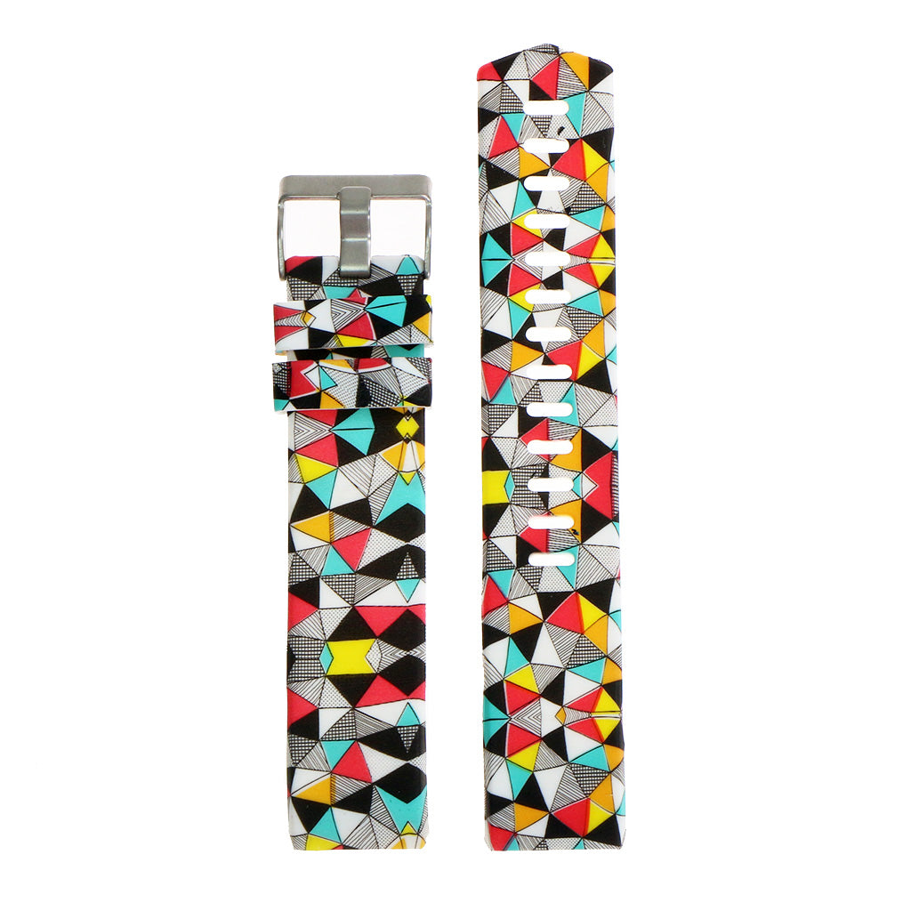Patterned Silicone Strap for Fitbit Charge 2