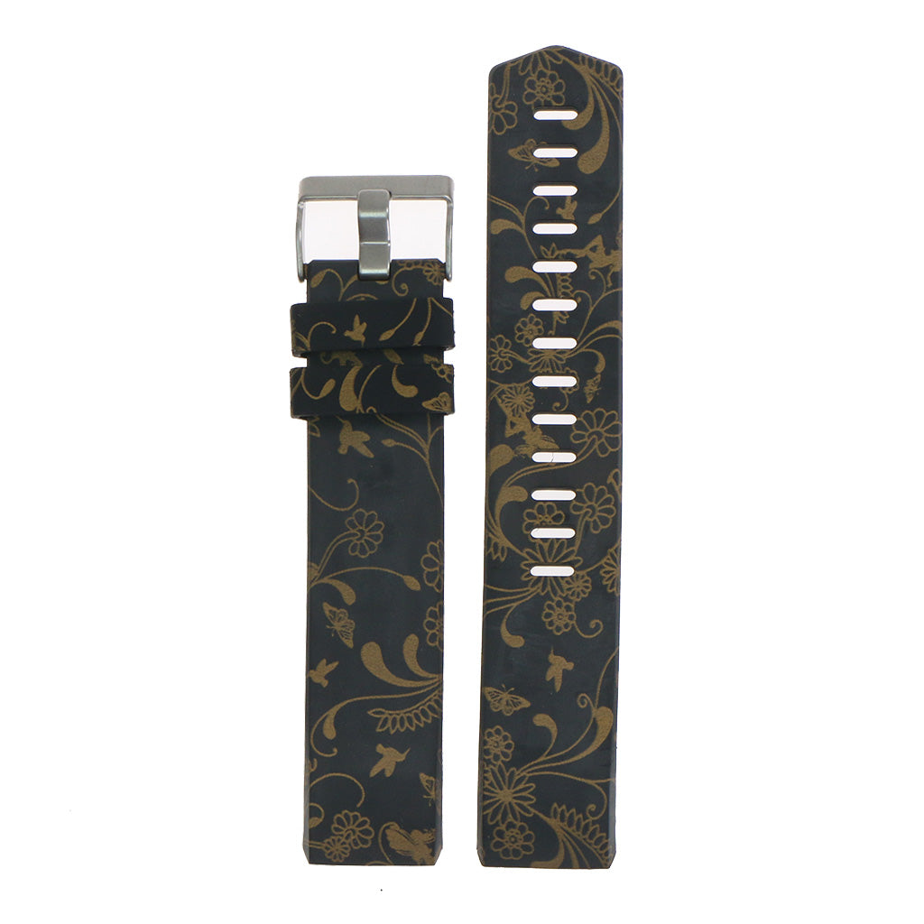 Patterned Silicone Strap for Fitbit Charge 2