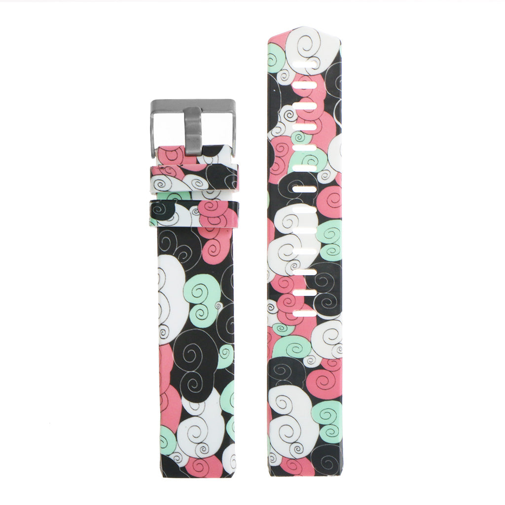 Patterned Silicone Strap for Fitbit Charge 2