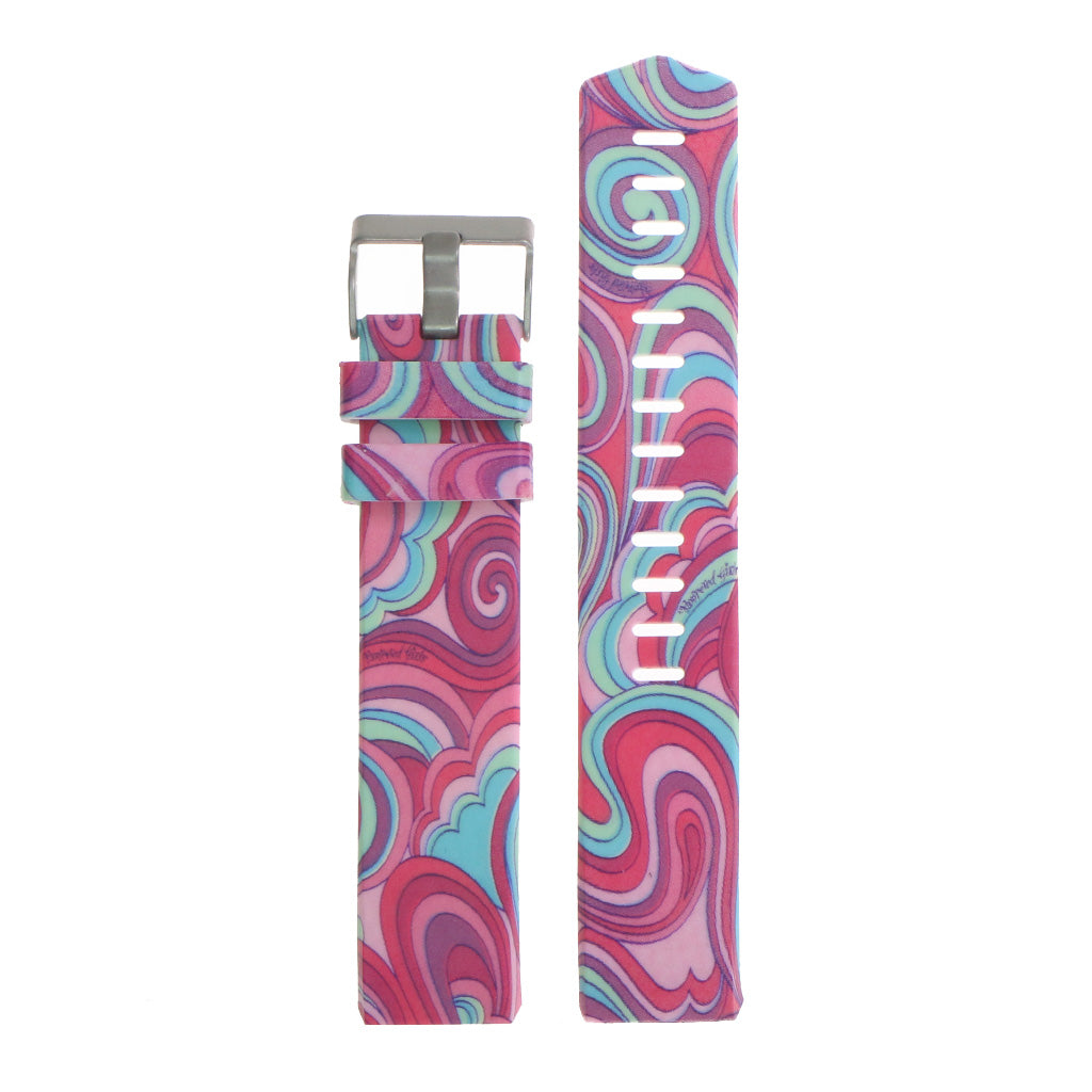 Patterned Silicone Strap for Fitbit Charge 2