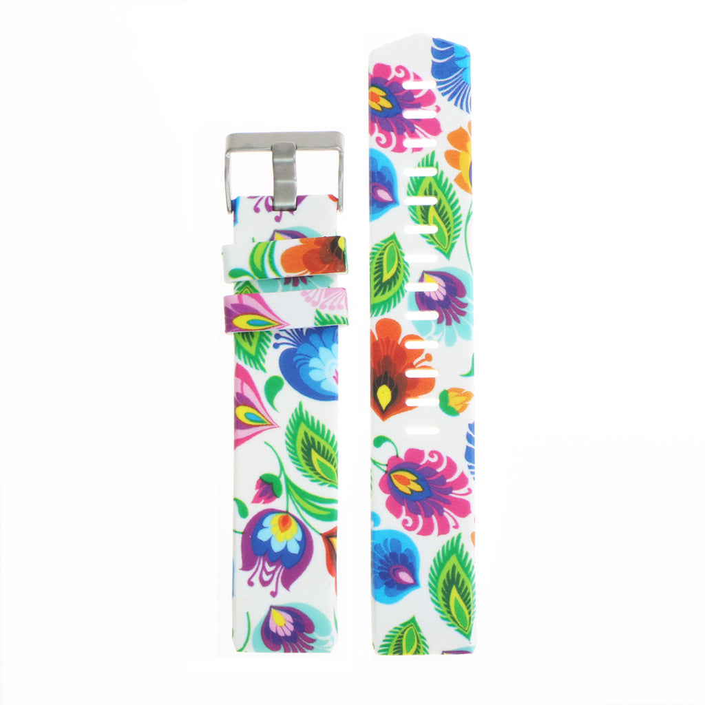 Patterned Silicone Strap for Fitbit Charge 2