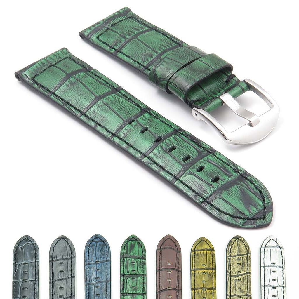 DASSARI Carrera Distressed Leather GT Rally Watch Band for Apple Watch