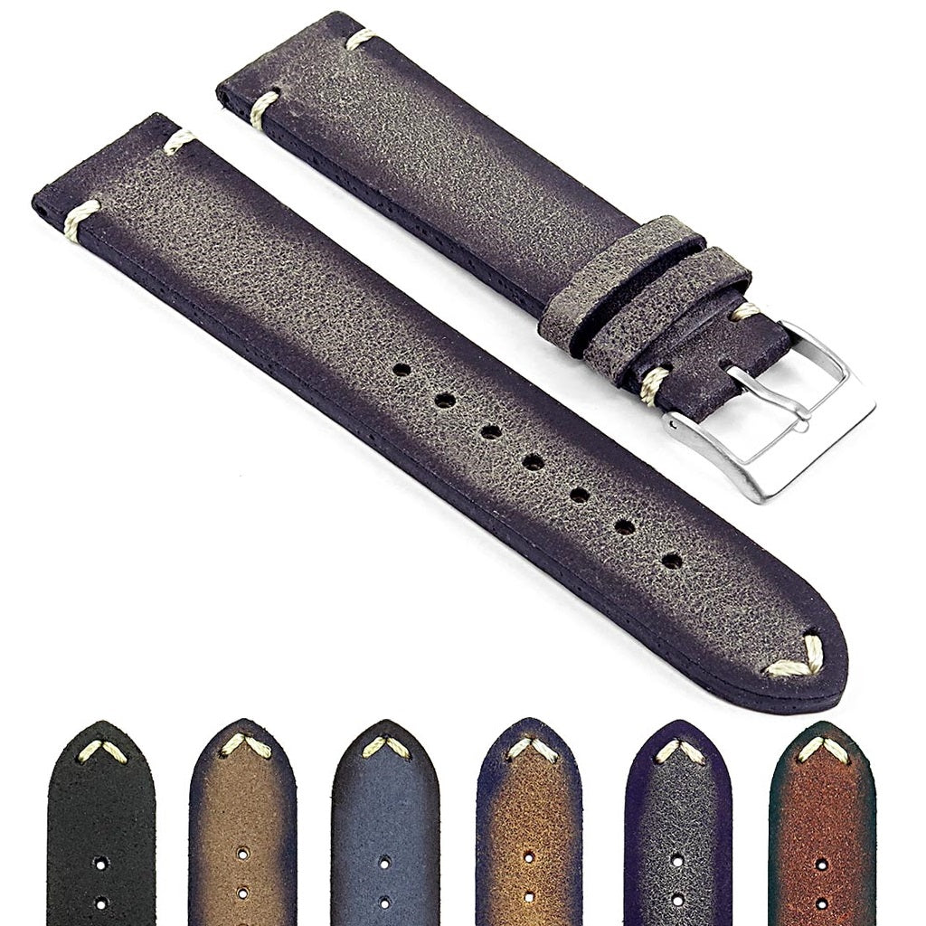 DASSARI Patina Distressed Italian Leather Strap for Garmin Venu