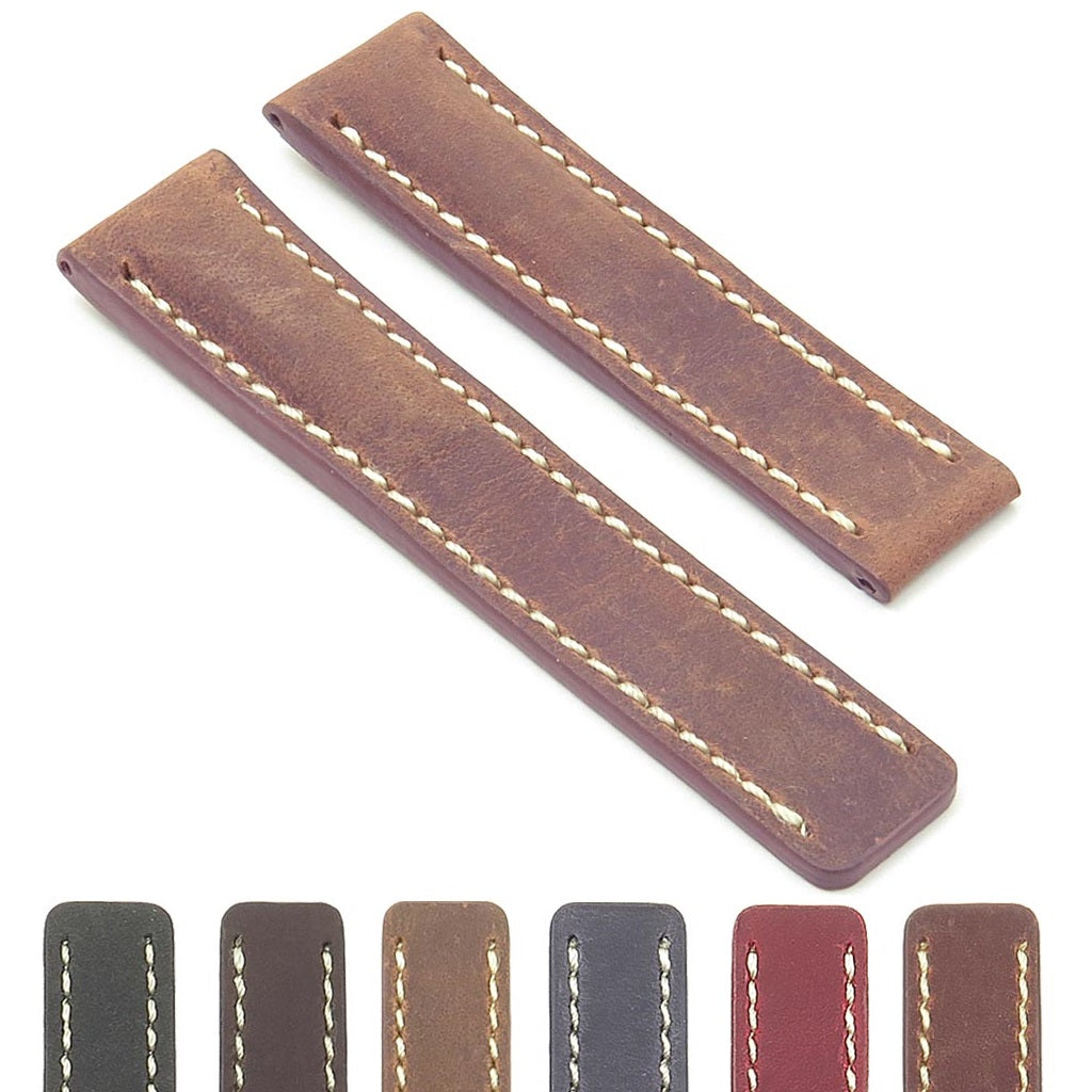 Dassari Venture Distressed Leather Watch Band