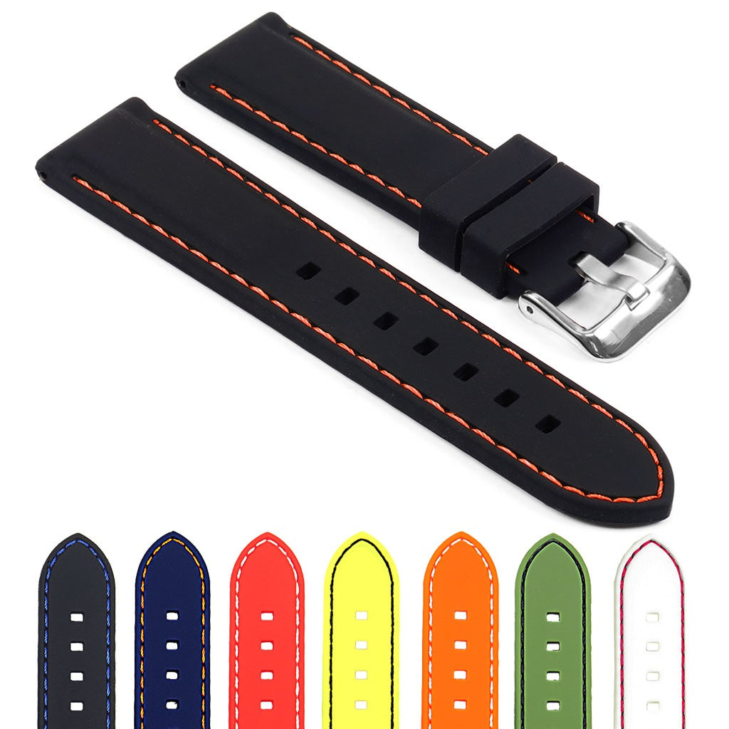 Rubber Strap with Contrast Stitching for Samsung Galaxy Watch