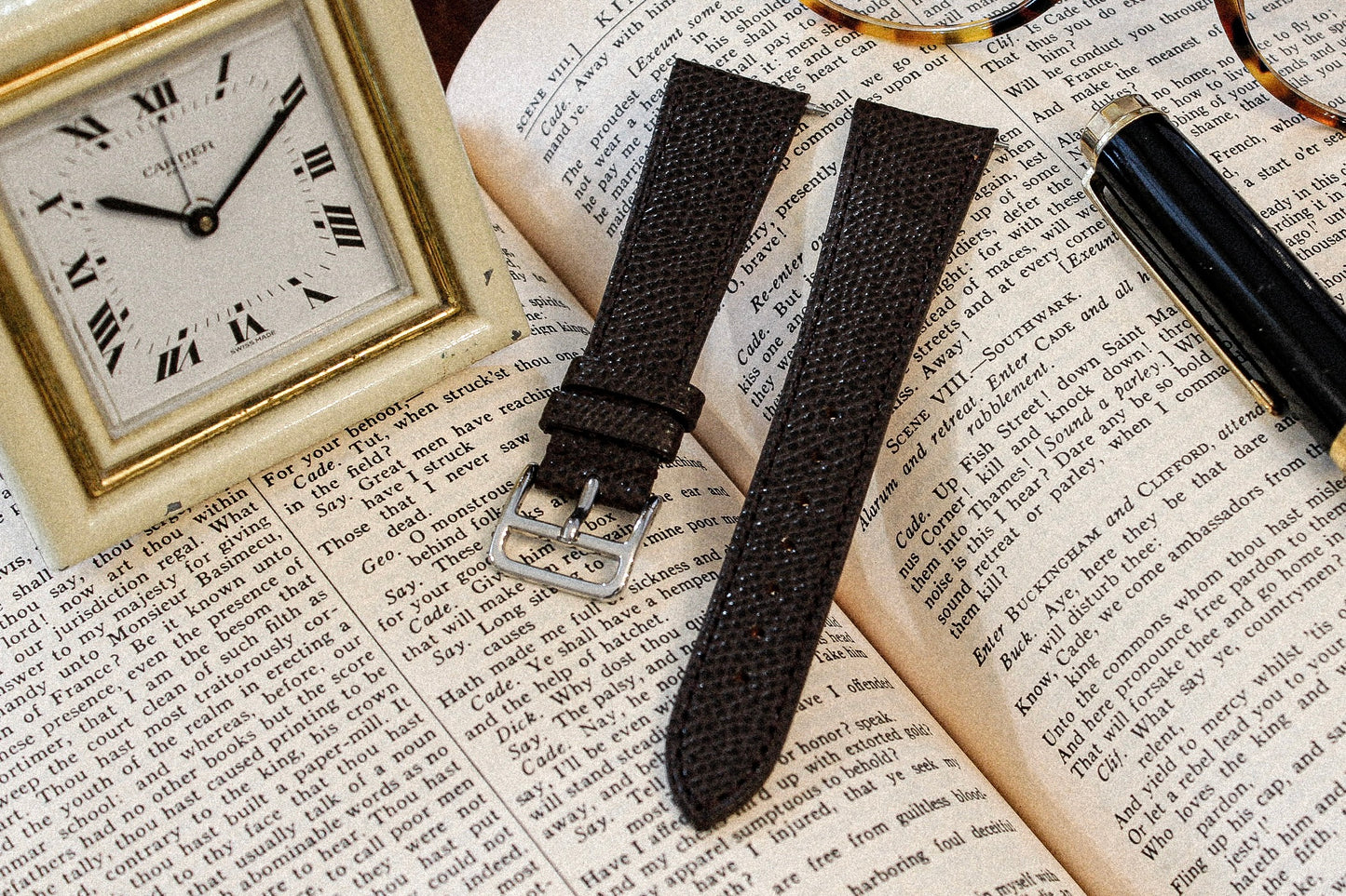 The Conyers Farm Watch Strap in Brown