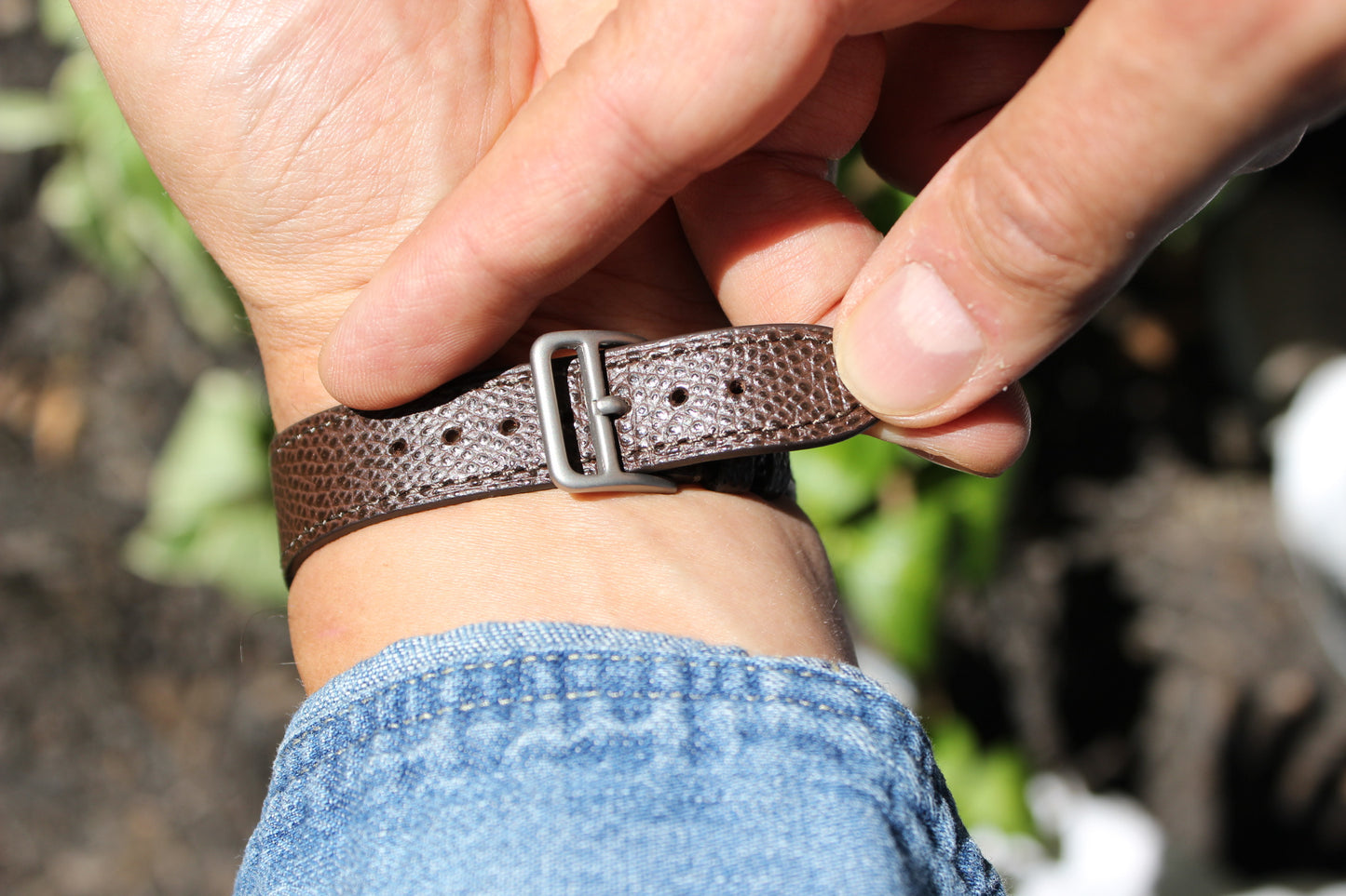 The Conyers Farm Watch Strap in Brown