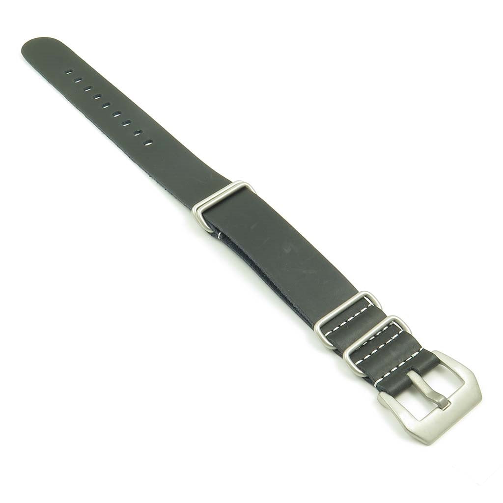 Leather NATO Strap w/ Pre-V Buckle