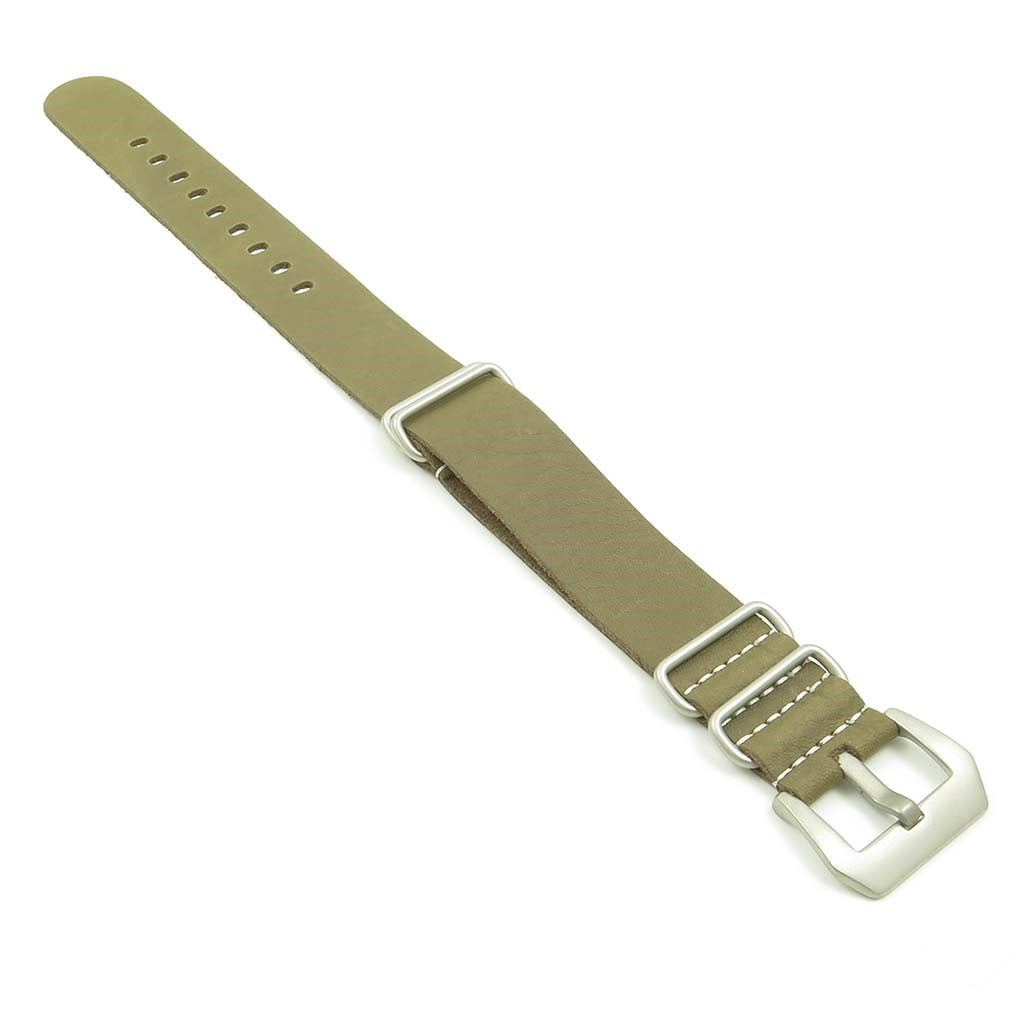 Leather NATO Strap w/ Pre-V Buckle