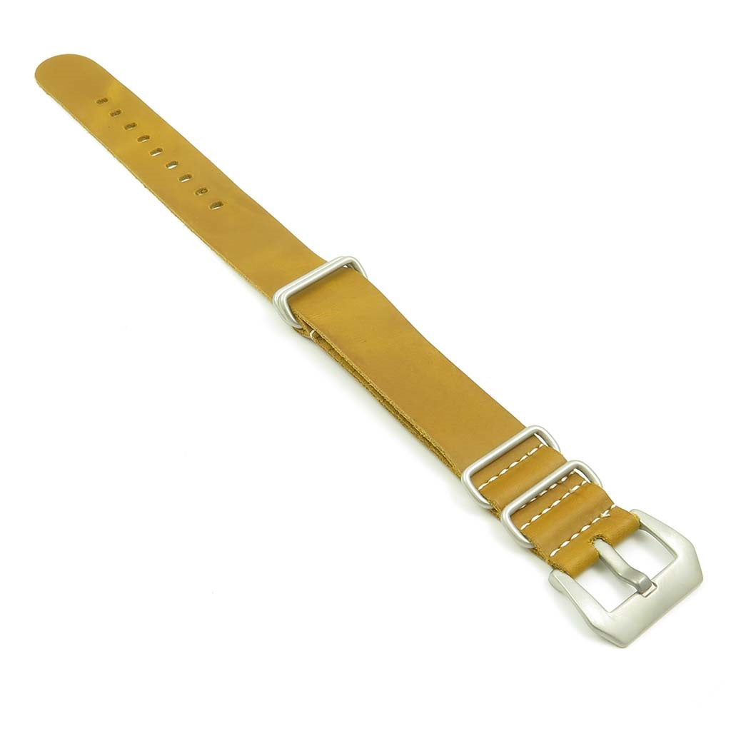 Leather NATO Strap w/ Pre-V Buckle