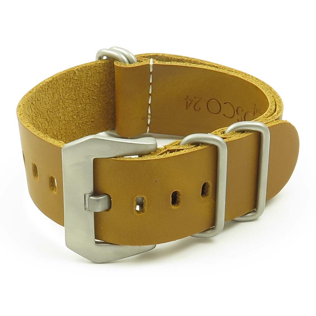 Leather NATO Strap w/ Pre-V Buckle
