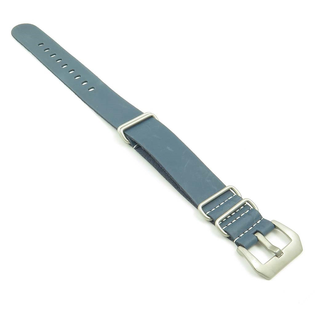 Leather NATO Strap w/ Pre-V Buckle