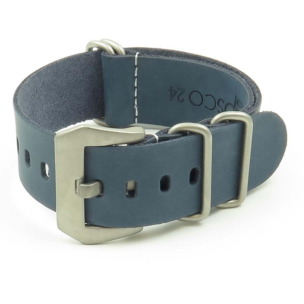 Leather NATO Strap w/ Pre-V Buckle