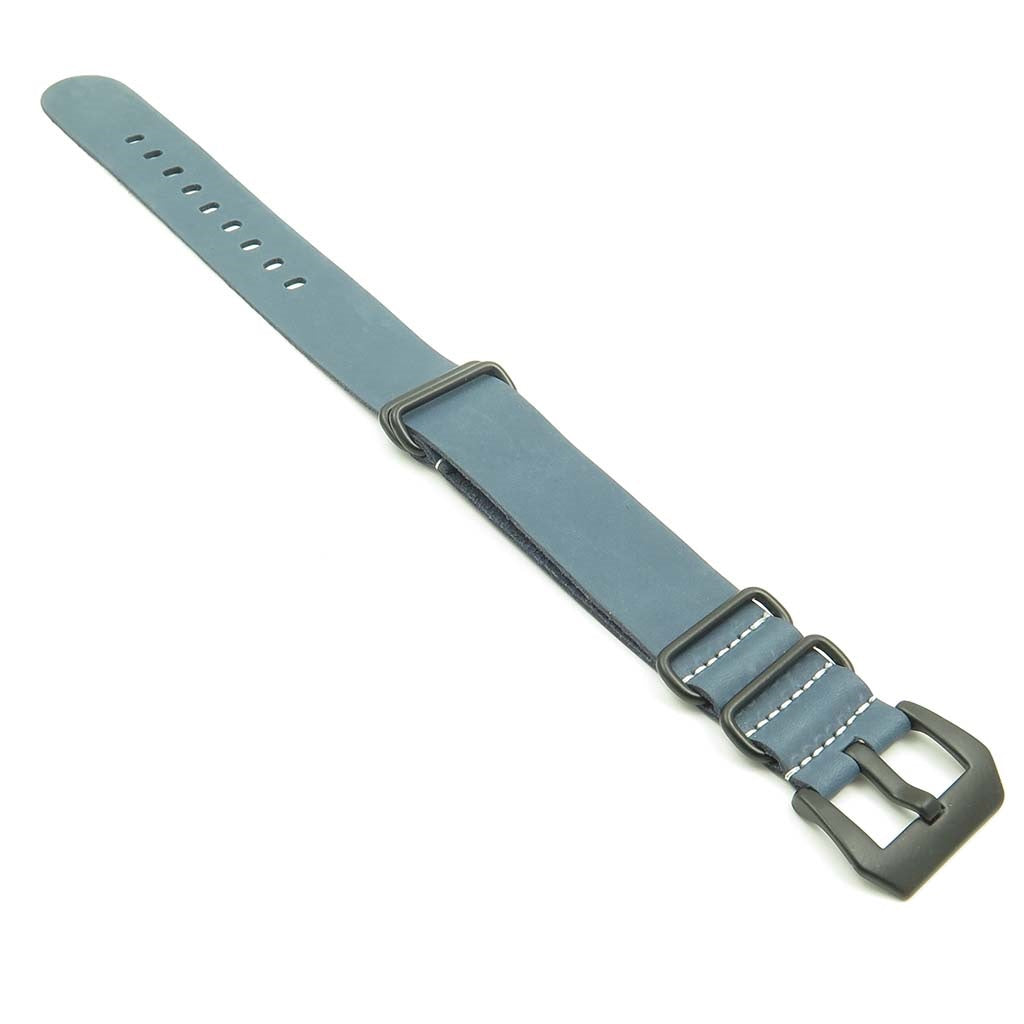 Leather NATO Strap w/ Black Pre-V Buckle
