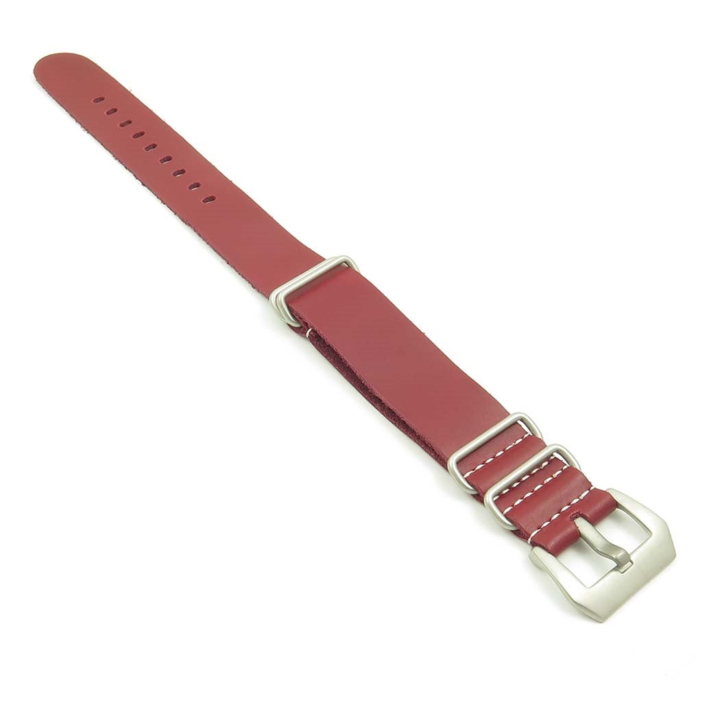 Leather NATO Strap w/ Pre-V Buckle